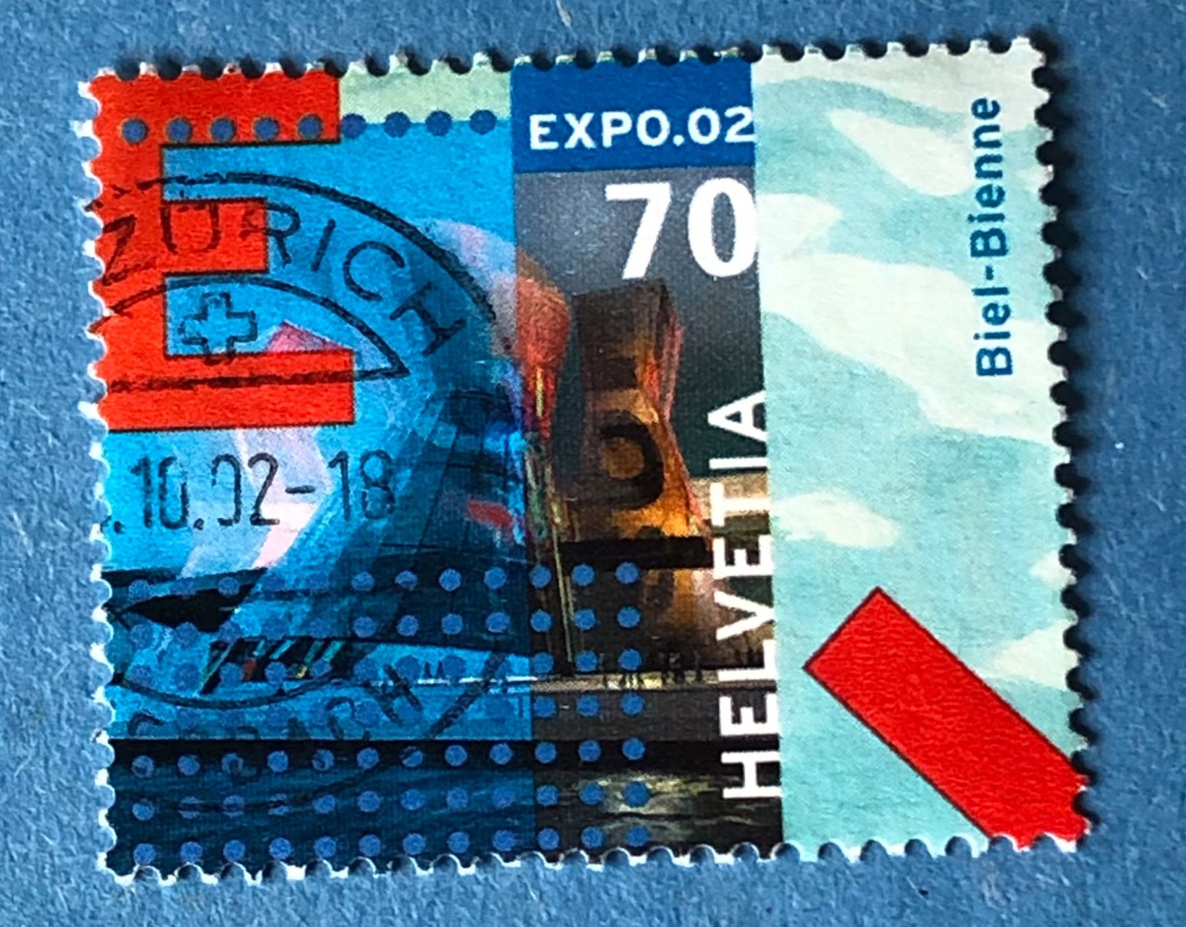 Alle Briefmarken: Nr.1041 GESTEMPELT Arteplage Biel 2002    – Gebraucht aus Aarau von Billa007