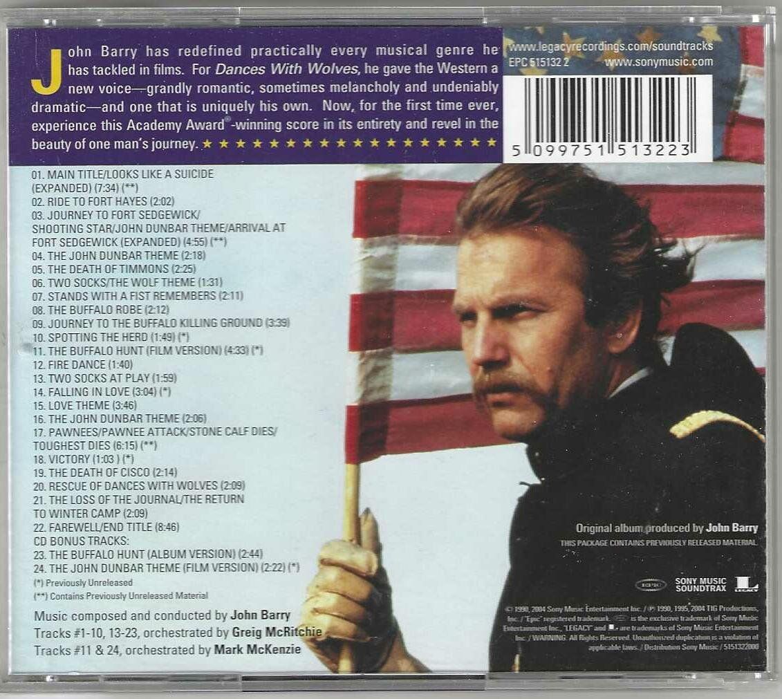 CD: John Barry – Dances With Wolves – Usato da Genève venduto da CDLPBookS 1