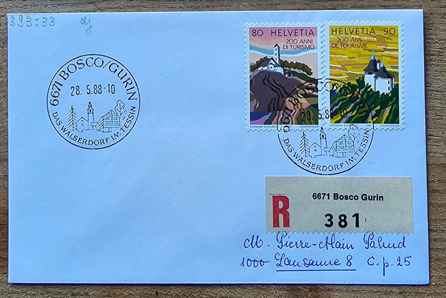 Tutti i francobolli: Sst Brief BOSCO/GURIN 28.5.88 – Nuovo (secondo la descrizione) da Les Valettes venduto da Nuba1