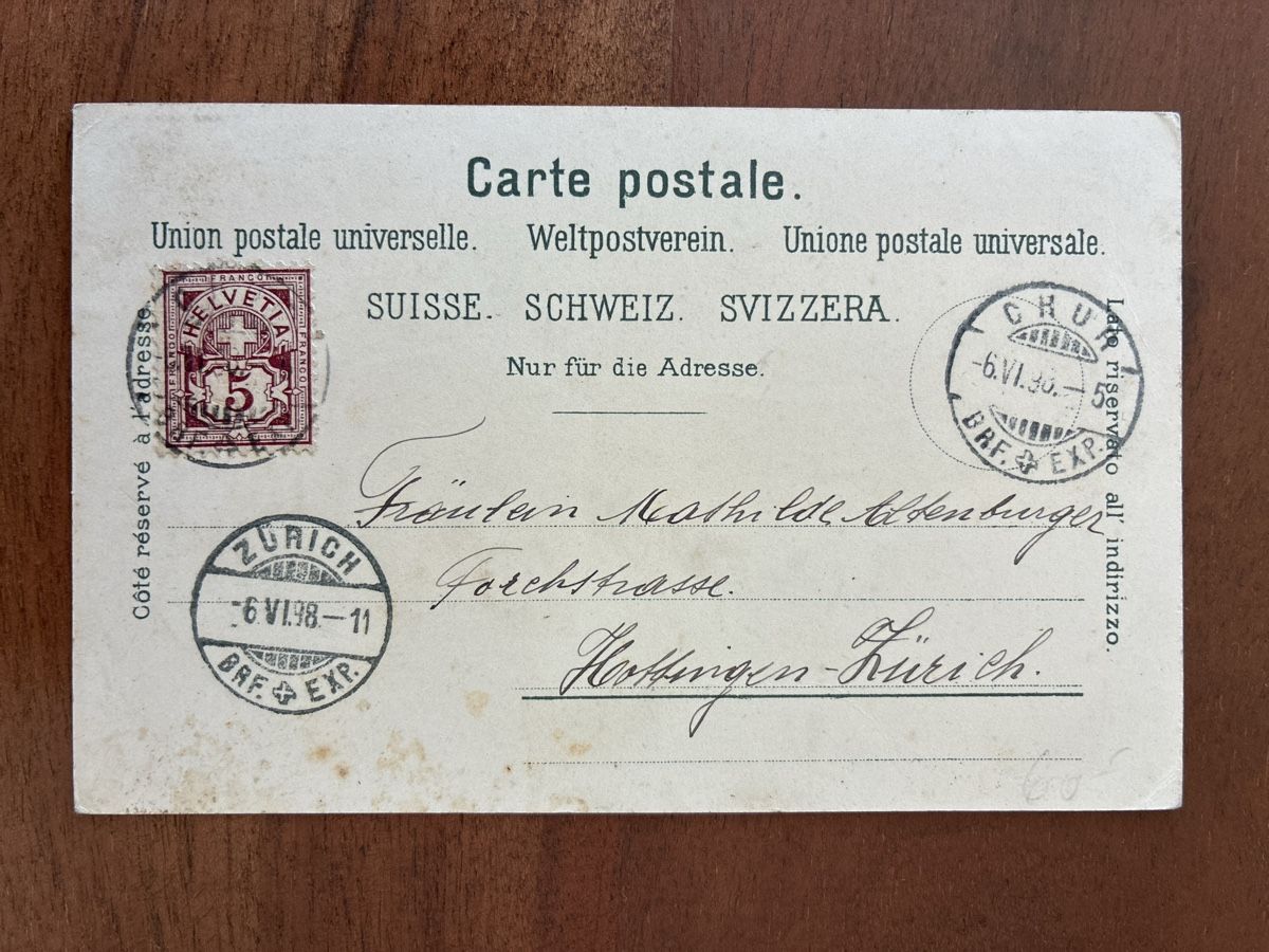 Grafica & Litografie: Ansichtskarte Schweiz von Chur GR Litho – Usato da Oftringen venduto da Cla.vD.74 1