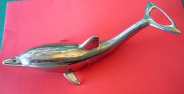 Vintage Delphin Flaschenöffner versilbert