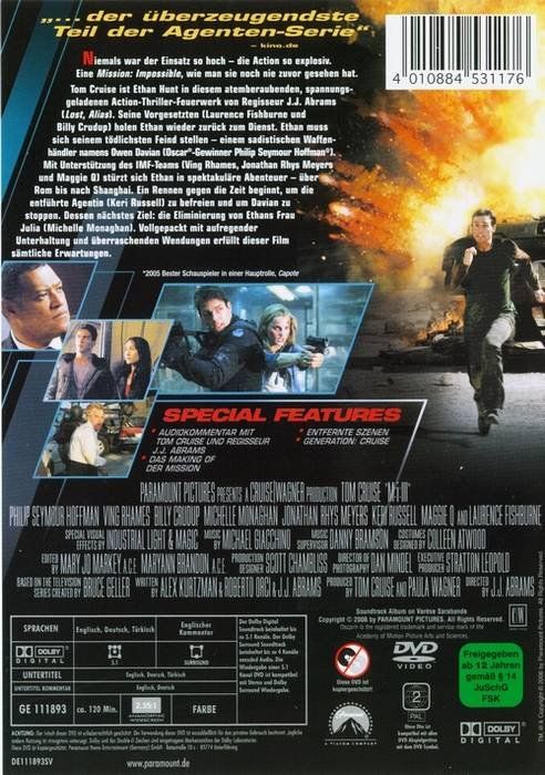 Tutti i DVDs: Mission Impossible 3 – Nuovo (secondo la descrizione) da Volketswil venduto da Fraese1 1