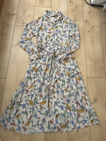 Robe longue imprimée Zara femme