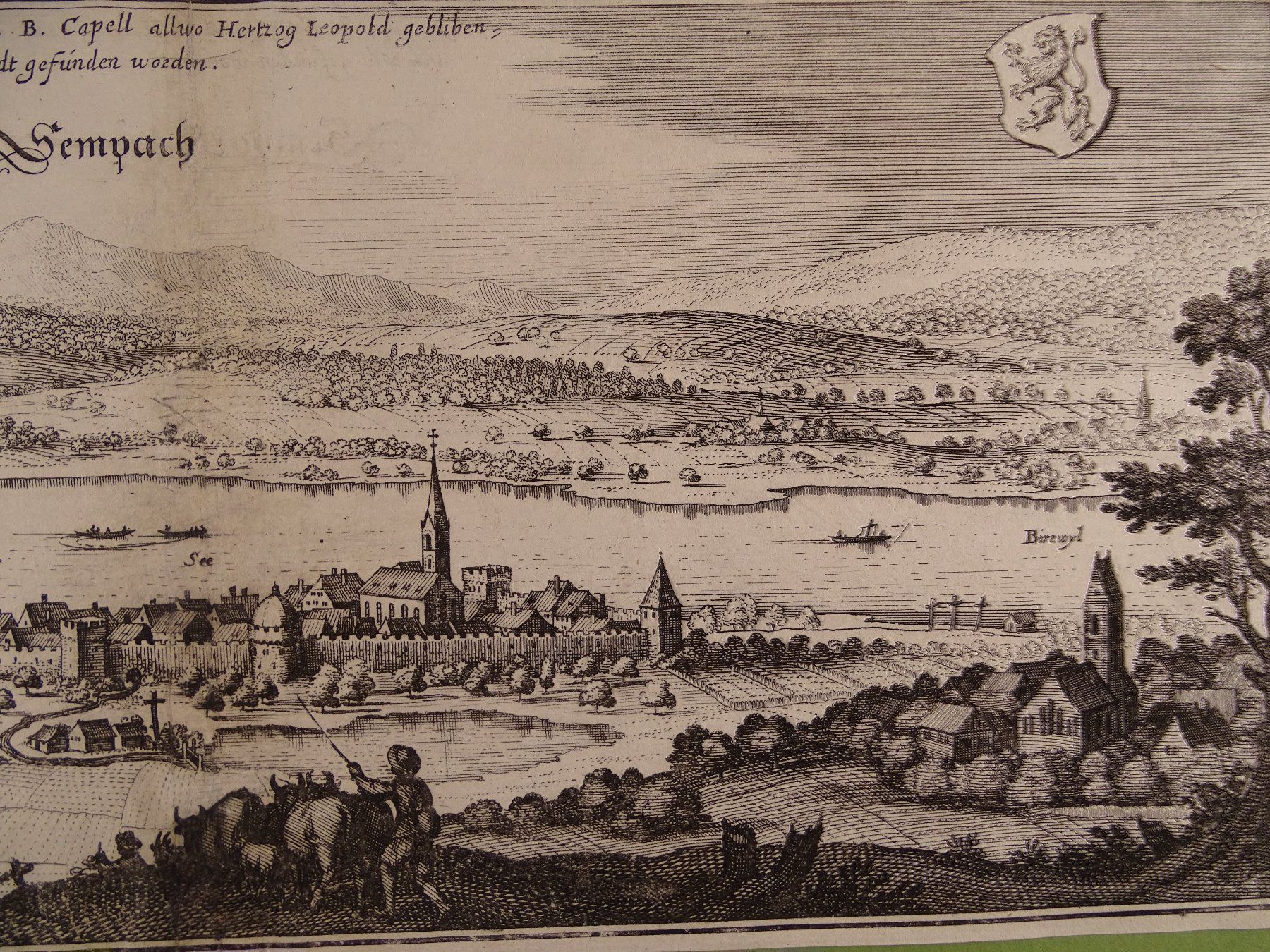 Stiche: SEMPACH, KUPFERSTICH 1654 – Gebraucht aus Grüningen von Kartensammler 4