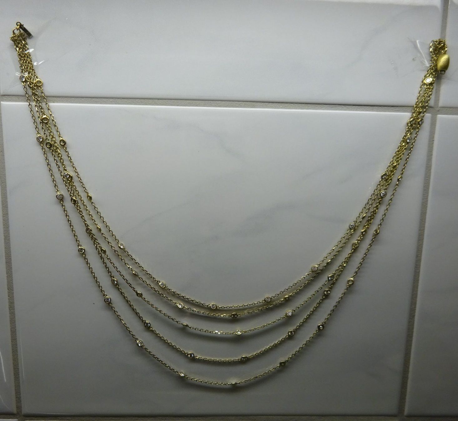 Catenine: Collier mit Zirkonia – Usato da Esslingen venduto da FetteSchnecke 1