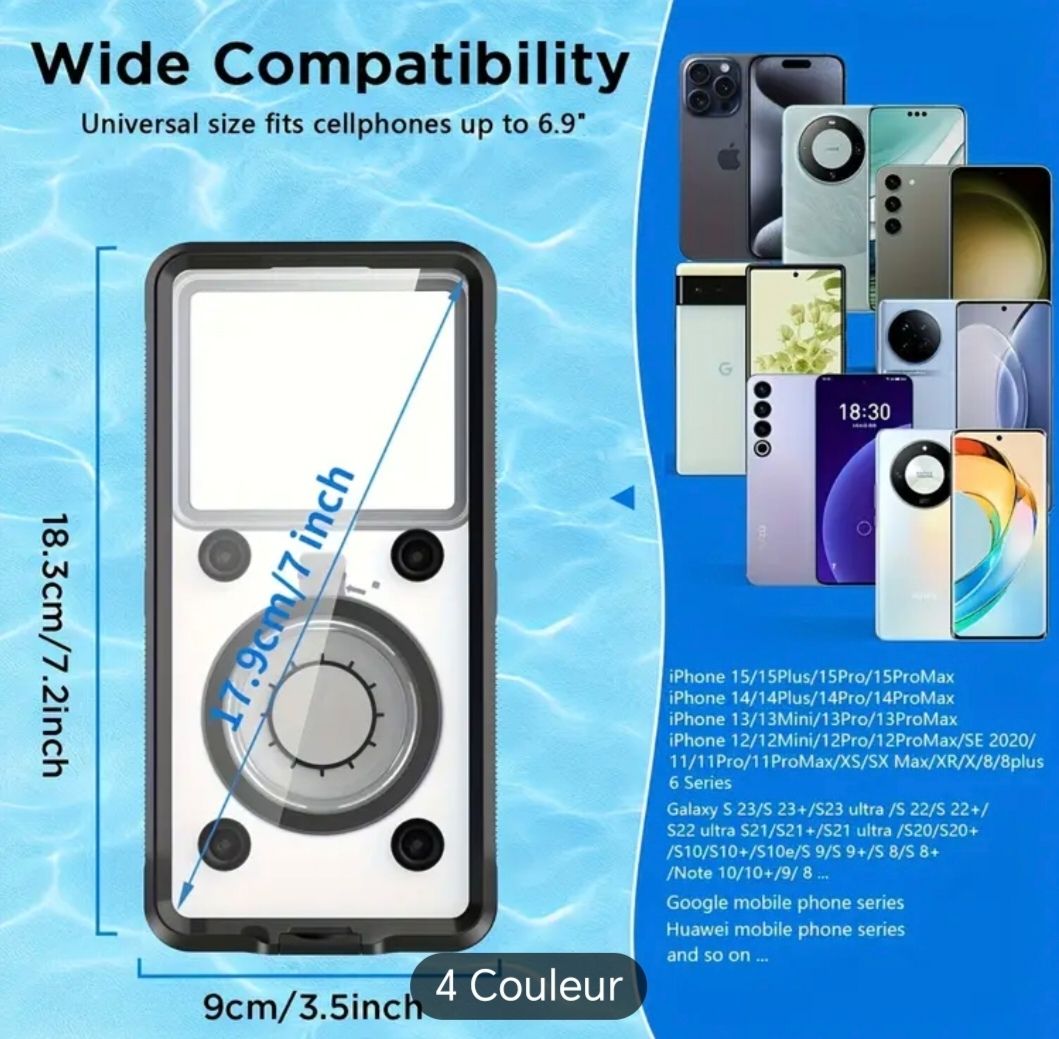 Cover & Protezioni schermo: Coque étanche smartphone universel 6.9" pouce – Usato da Basel venduto da ICI-CHEZ-NOUS 2