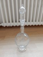 antike Likörflasche mit Muster Glas Schnaps Flasche Karaffe