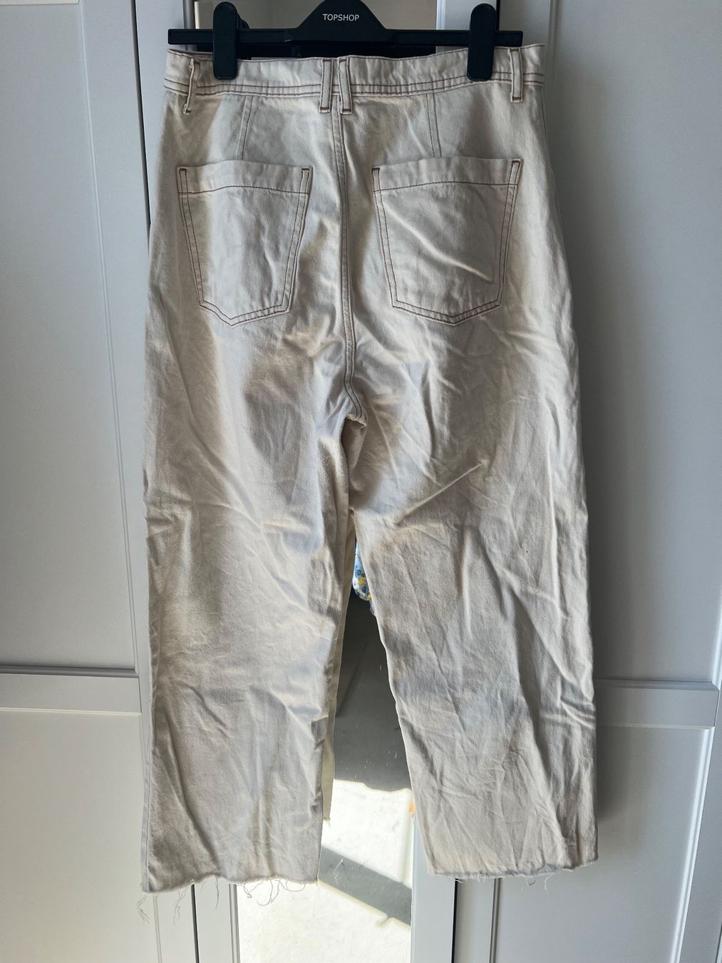 Topshop Jeans: Jeans large crème Topshop 32x30 – D'occasion à Neuchâtel par Thesebootsaremadeforwalking 4