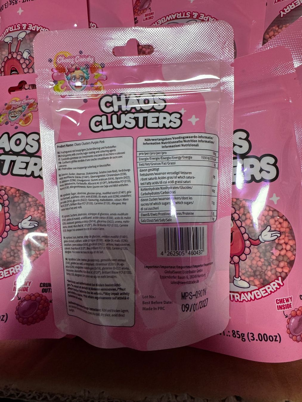 Cibi & Specialità: Chaos Clusters Grape & Strawberry 42 Stk – Nuovo e nell'imballaggio originale da Zunzgen venduto da noa_wd92 1