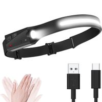 Sensor LED Stirnlampe Kopflampe  Wiederaufladbar Schein