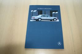 Mercedes S-Klasse Prospekt W126 300/420/500/560SEL 7/1989