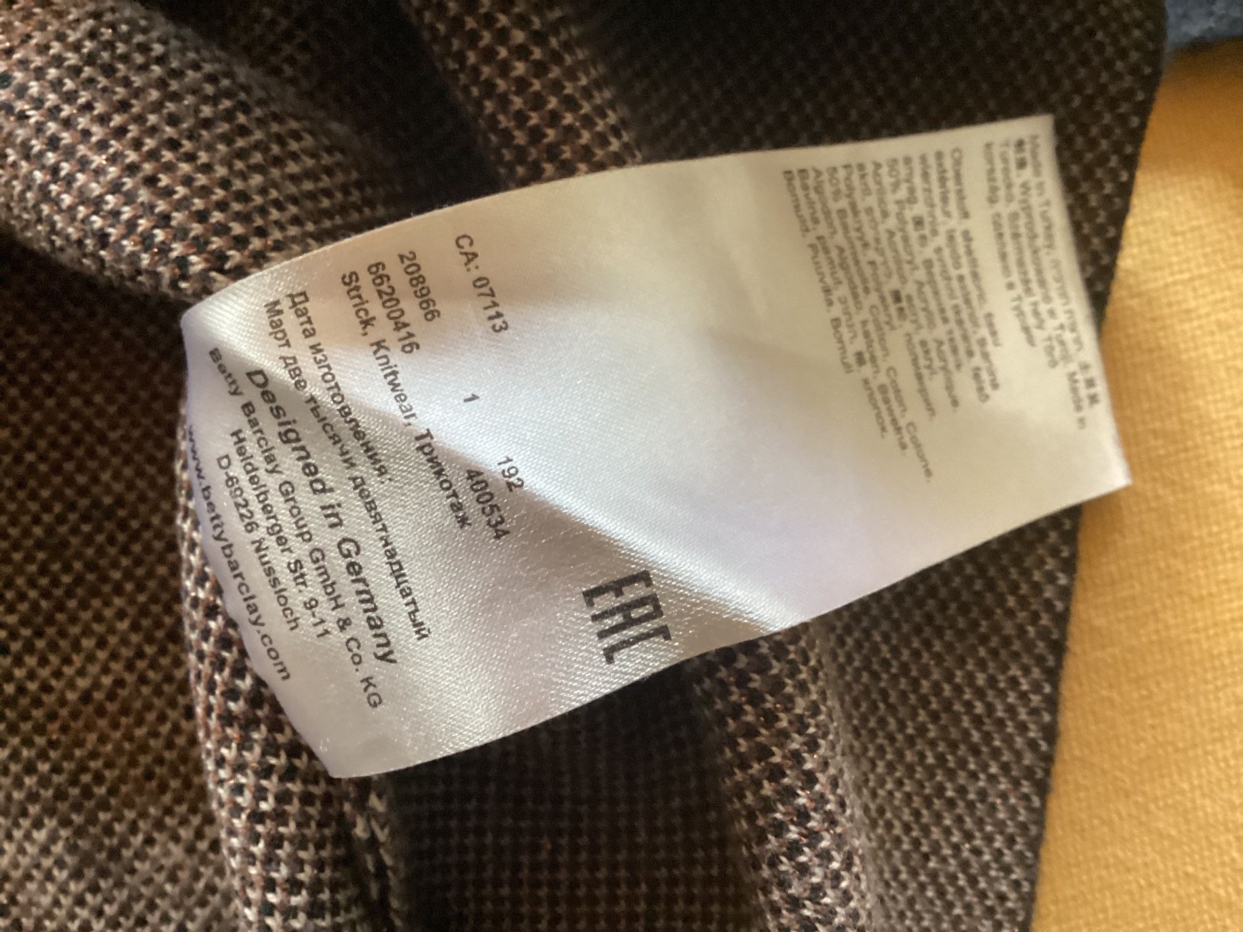 Betty Barclay Maglioni & Felpe: BETTY BARCLAY SHIRT/PULLOVER GR.38/M gemustert – Usato da Frauenfeld venduto da Boldi46 5