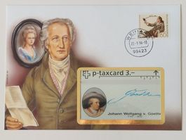 Telefonkarte / Taxcard - "Johann Wolfgang v. Goethe"