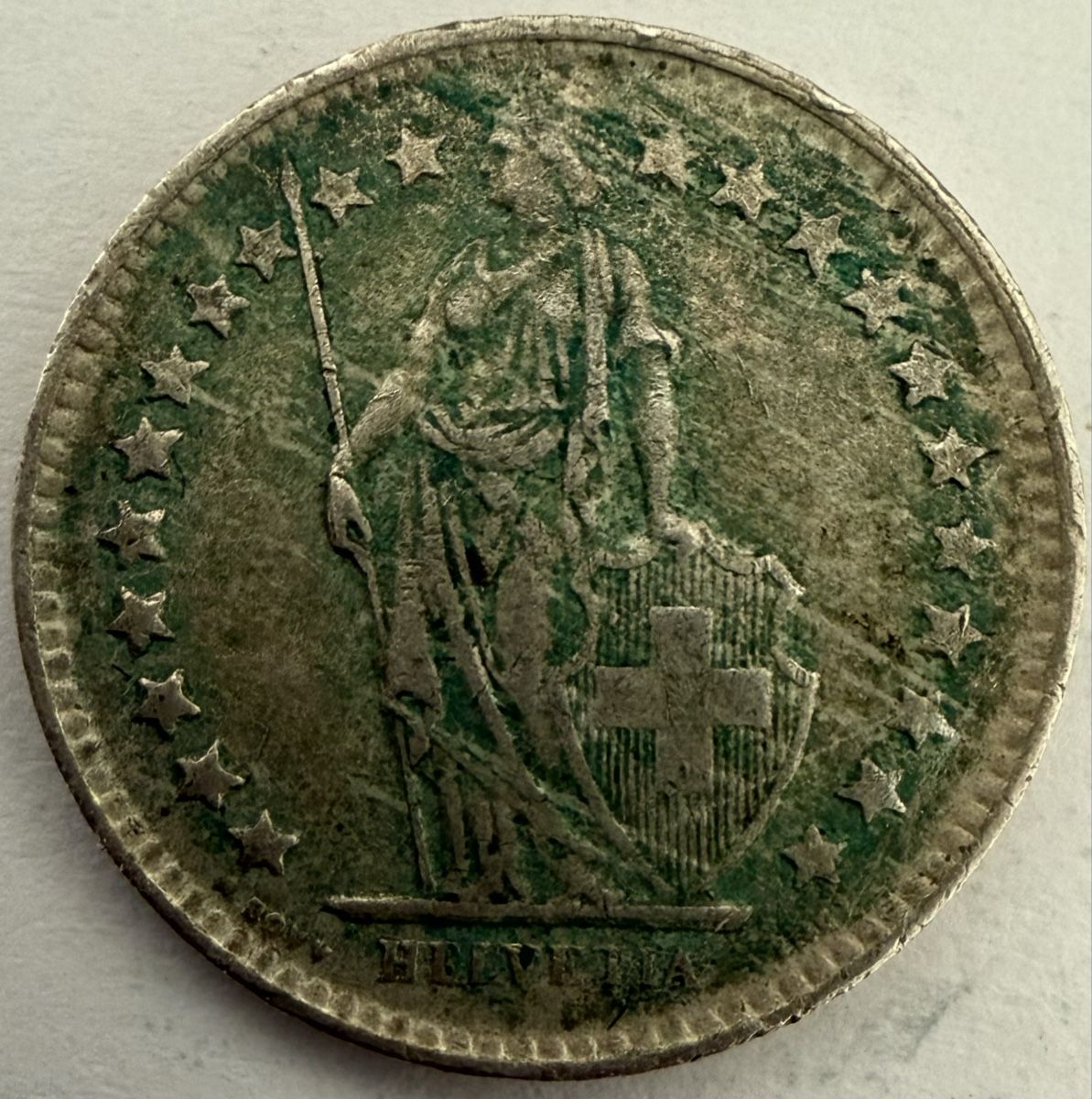 Tutti le monete: 1/2 Schweizer Franken 1950 silber – Usato da Appenzell venduto da Wumo74 1