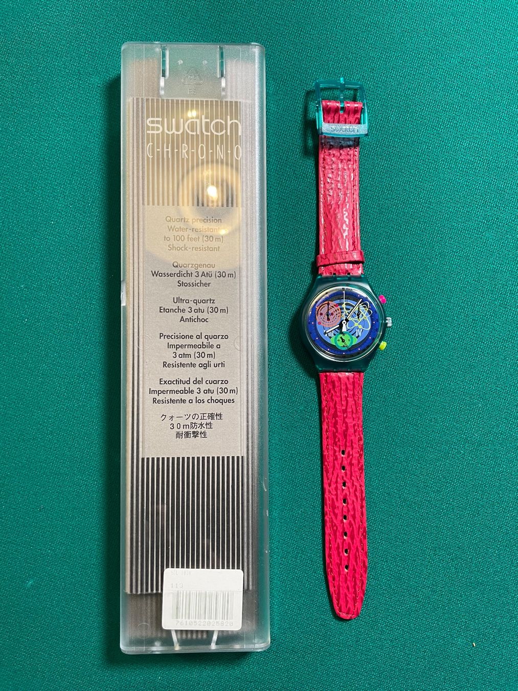 Swatch Orologi: Swatch Chrono Pink Spings 1992, SCL103 – Nuovo e nell'imballaggio originale da Jonen venduto da Pipo091156 2