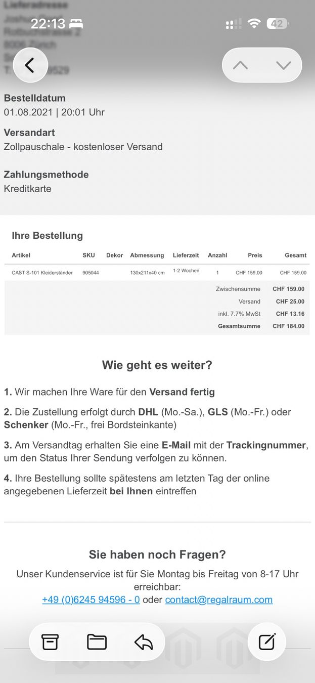 Guardaroba: Cast Kleiderständer (Danish Design) – Usato da Zürich venduto da sop_lh8l 3
