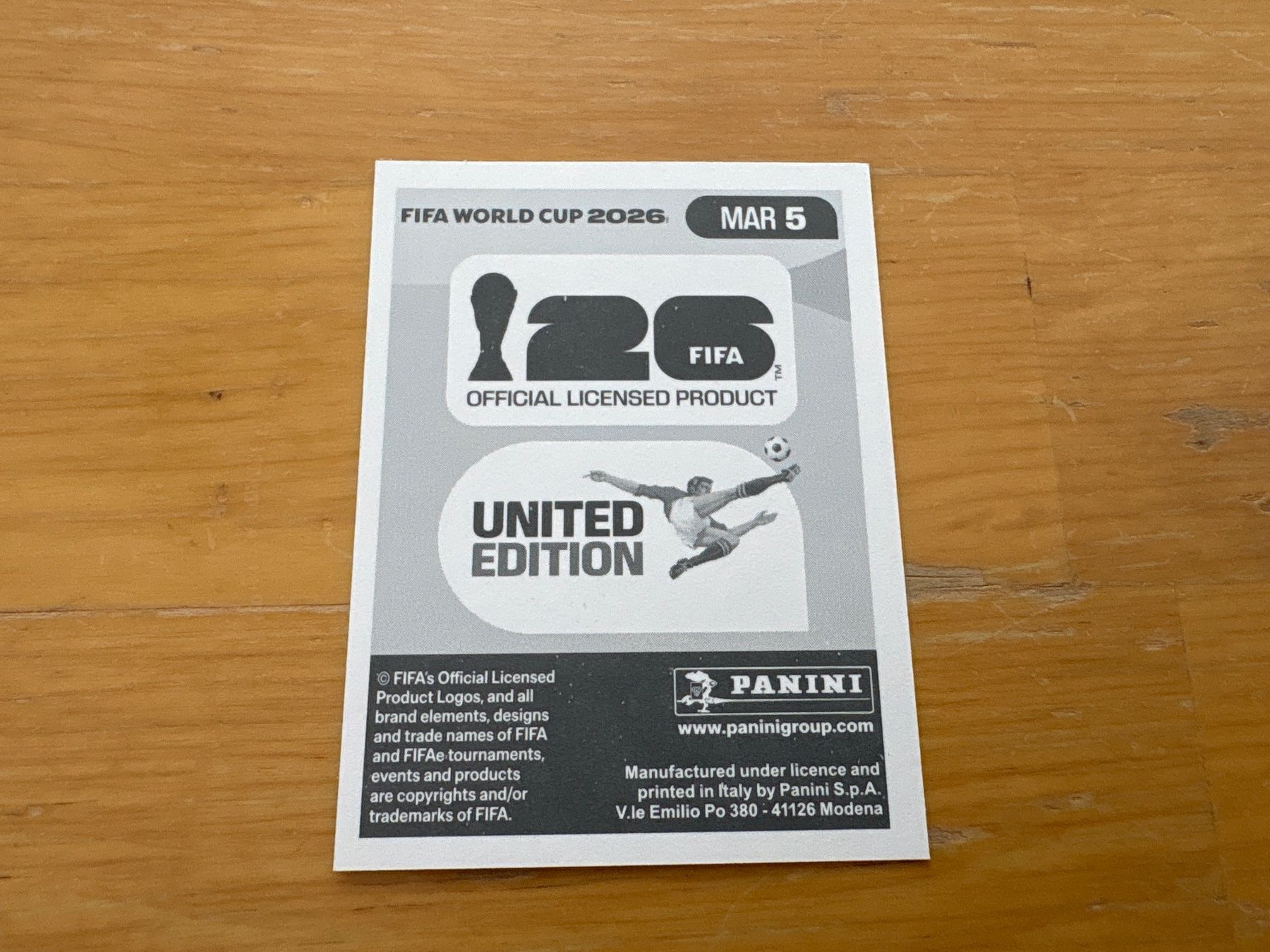 Panini Carte collezionabili: Panini 2026 MAR 5 – Nuovo (secondo la descrizione) da Elsau venduto da Cerry81 1