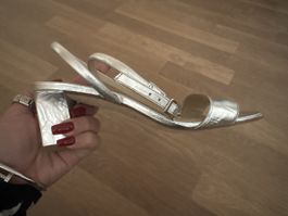 Sandro Silver Sandals size37