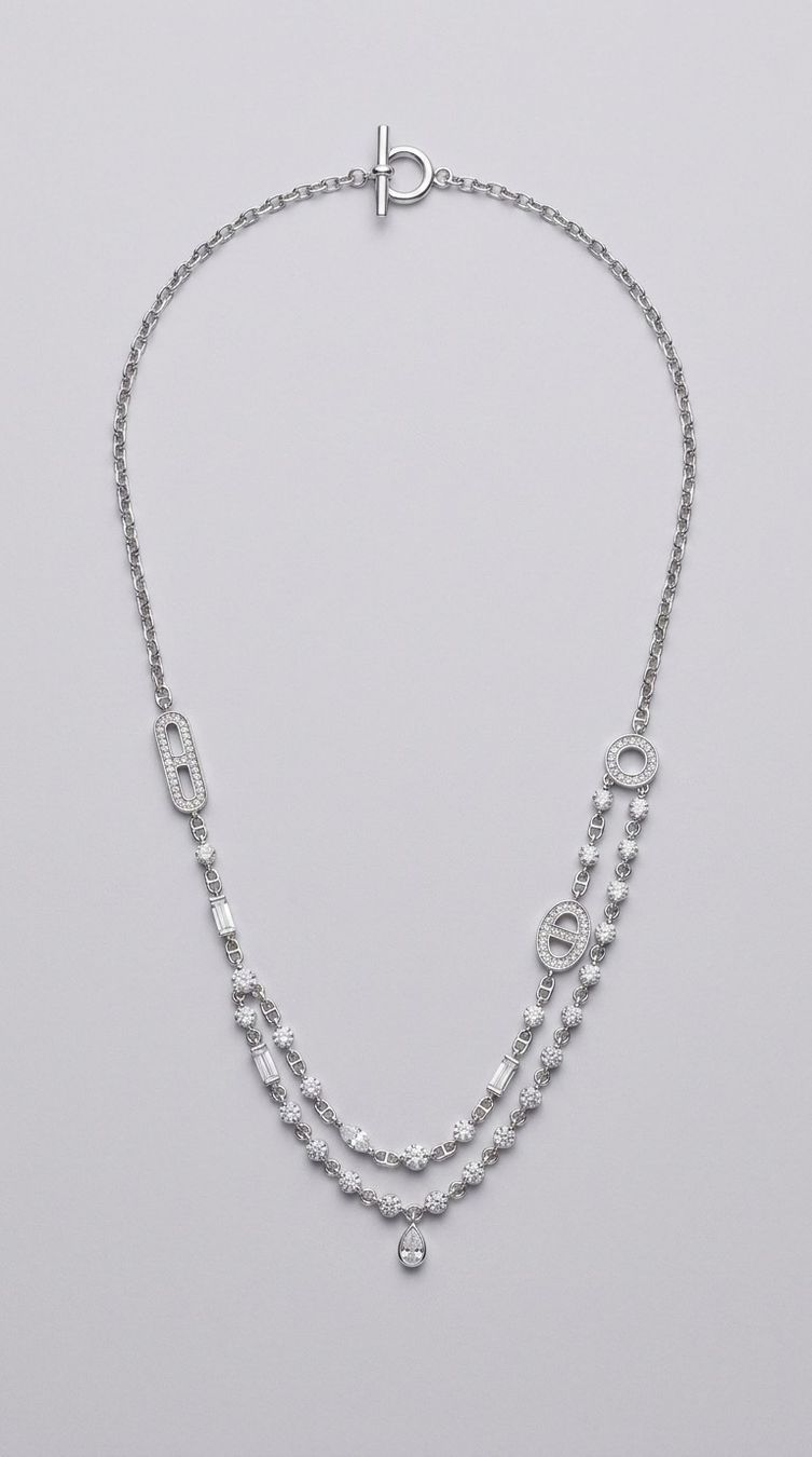Catenine: Collier Nébuleuse d’Argent – Nuovo e nell'imballaggio originale da St-Maurice venduto da Sandrinette123