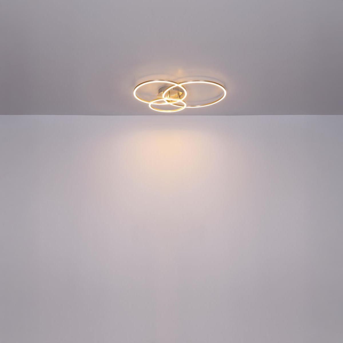 Lampadari & plafoniere: LED Deckenleuchte, Ringe, 68 cm x 55 cm – Nuovo (secondo la descrizione) da Kreuzlingen venduto da Smart-Light