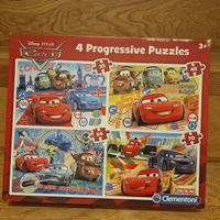 Cars Puzzle Set: 4 Puzzles in einem!