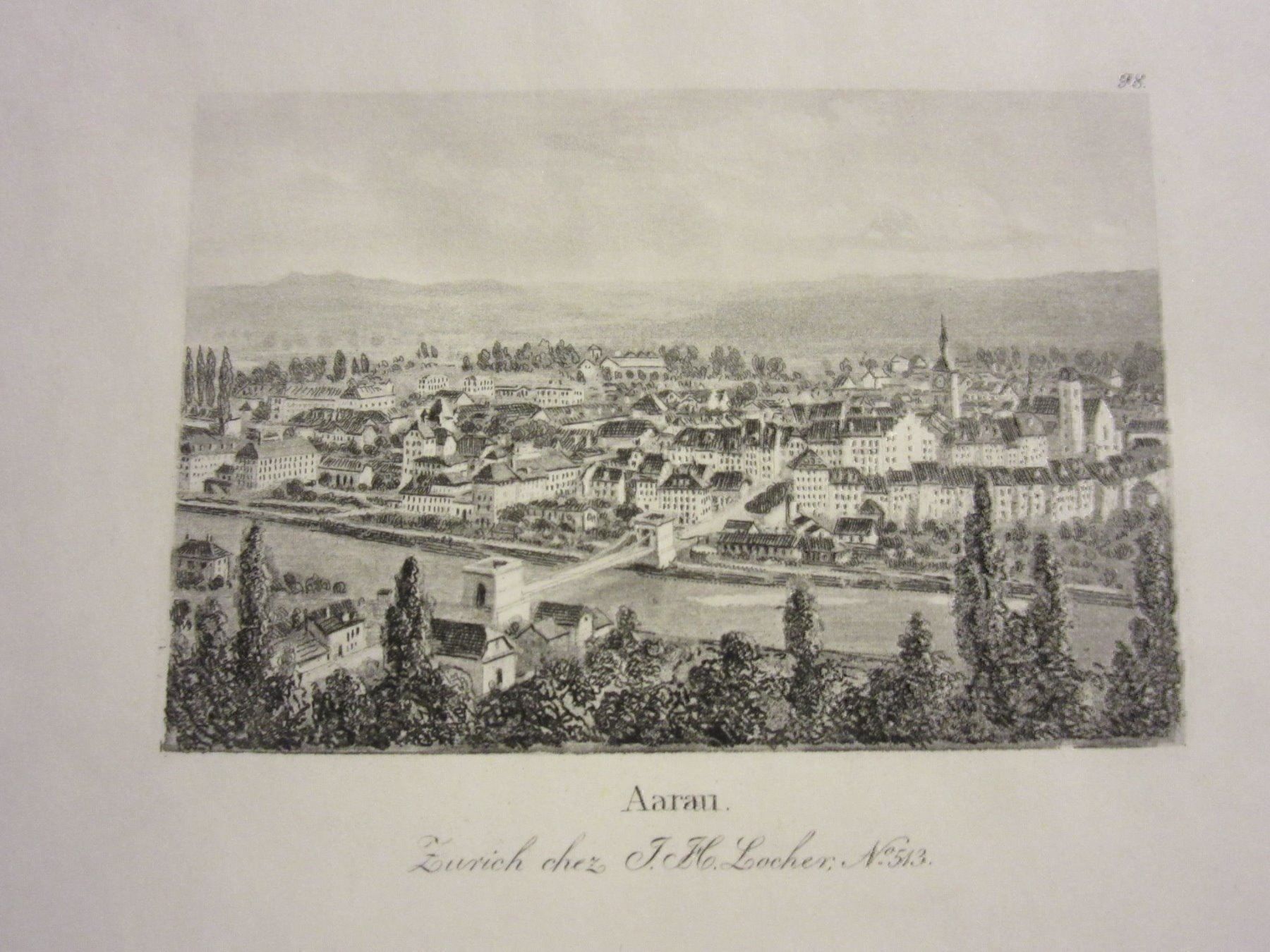 Incisioni: AARAU  STAHLSTICH – Usato da Gersau venduto da grafik-kunst 1