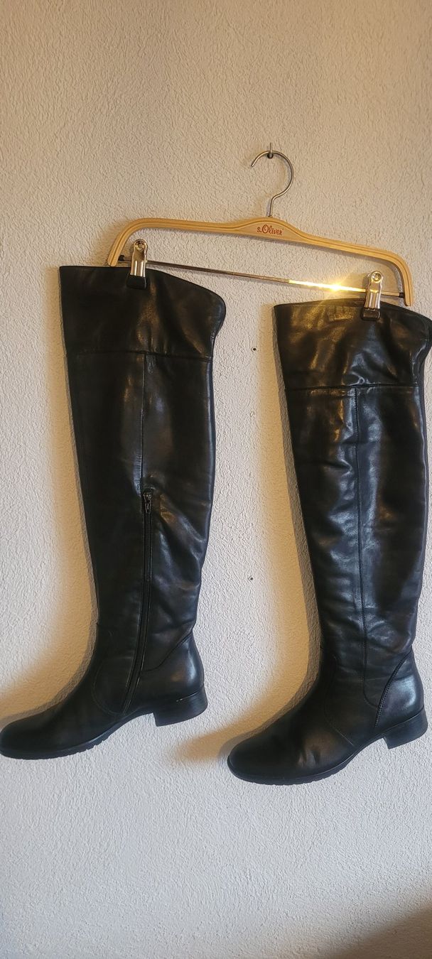 Gabor Damenschuhe: Lederstiefel Gabor – Gebraucht aus St. Silvester von misterdollar 1