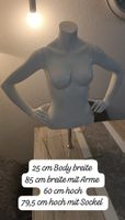 Schaufensterpuppe Torso weiss mit Sockel 80 cm hoch 