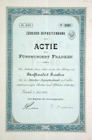 Zürcher Depositenbank, Zürich - 1893