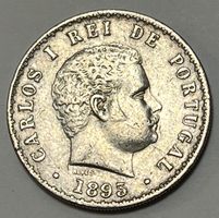 500 Reis - Charles I - Portugal - 1893  (Silber .917)