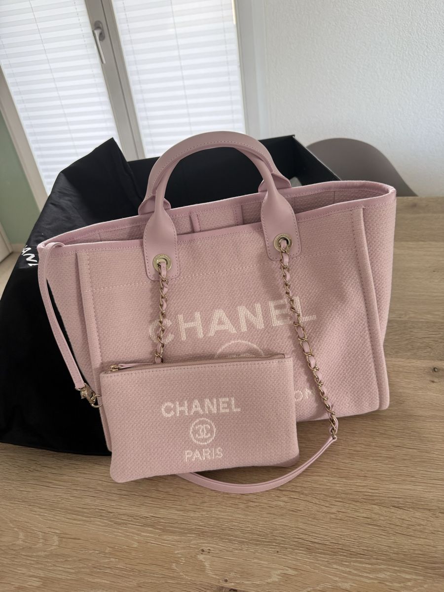 Chanel Borse da donna: Chanel Deauville Bag Rosa mit Pouch – Nuovo (secondo la descrizione) da Olsberg venduto da Luxury_Items 4