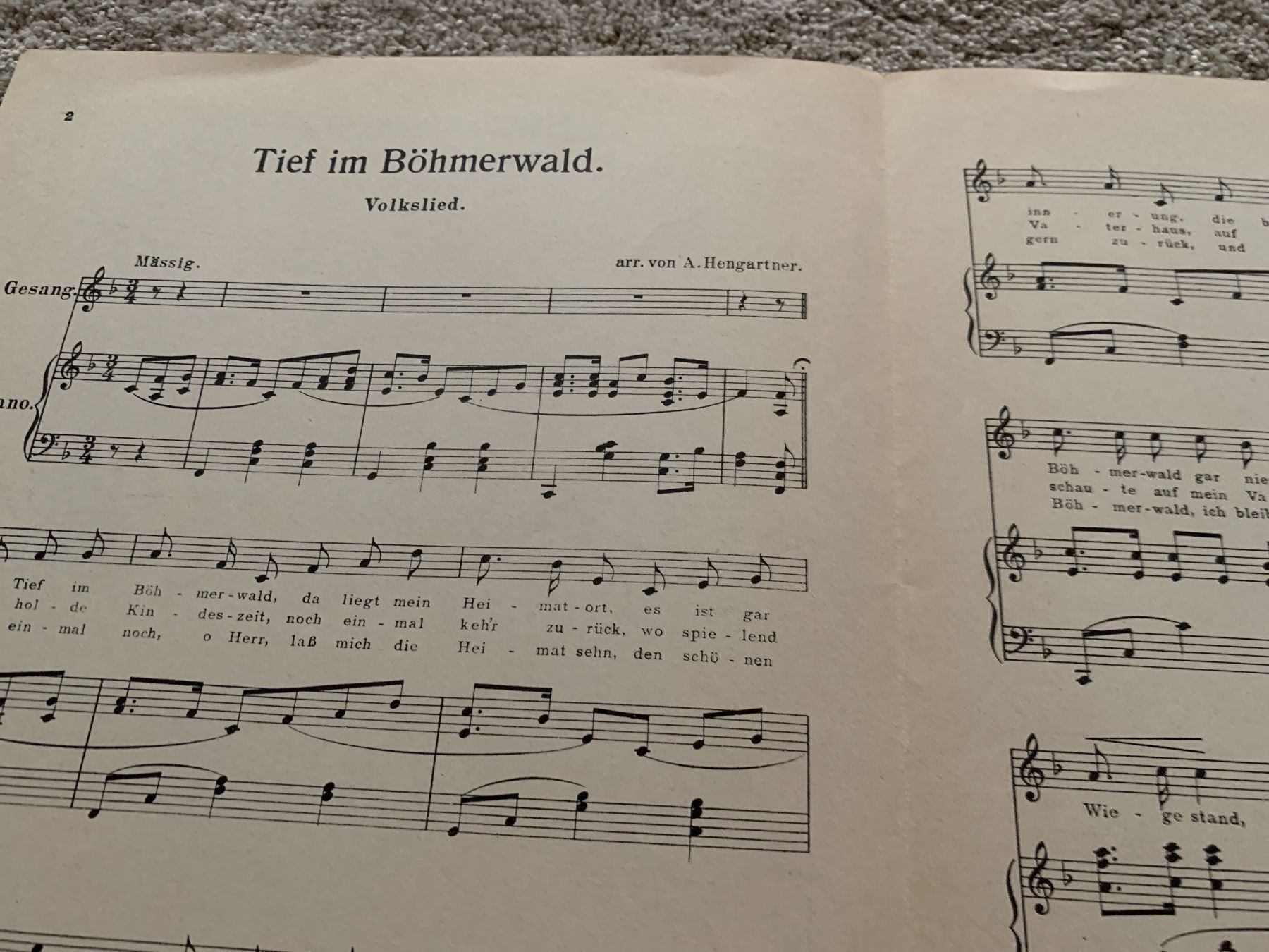 Strumenti musicali: Klaviernoten alt Böhmerwald – Usato da Oberweningen venduto da Jogi2 1