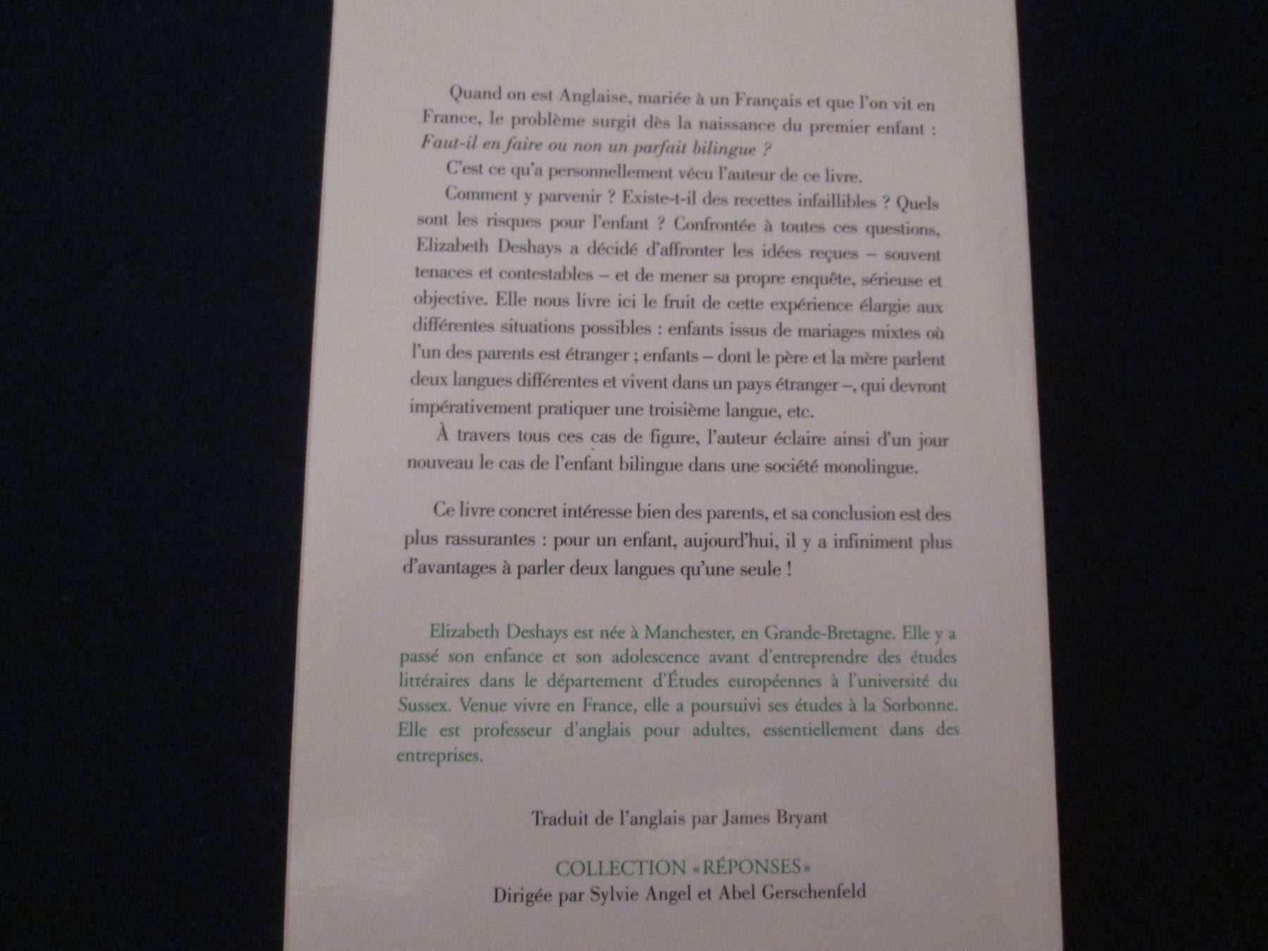 Libri: L'enfant bilingue – Usato da Neuchâtel venduto da Dualseele 4