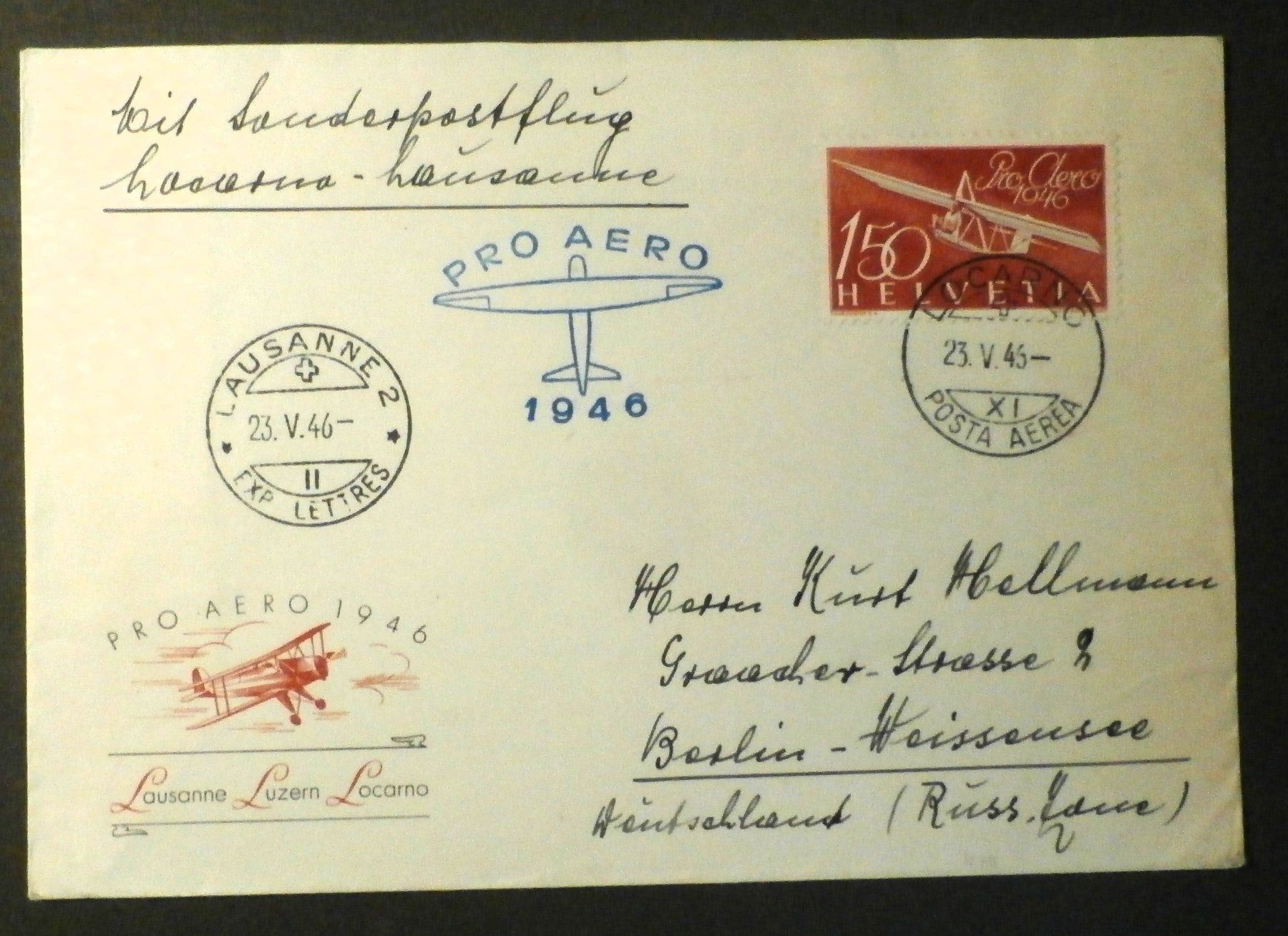 Tous les timbres: CH Flugpost 1946 – D'occasion à Kehrsatz par Bernherb2