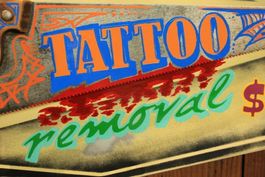 Alte Säge " TATTOO Removal" Pinstriping!