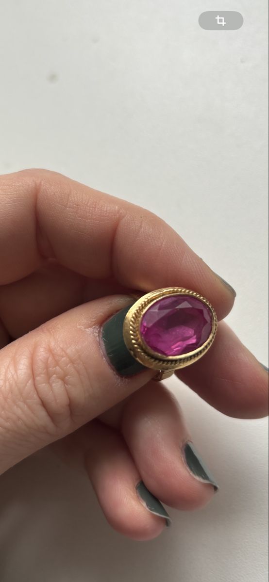 Anelli: Gold Ring mit Rubin  – Usato da Wädenswil venduto da vandalos 3