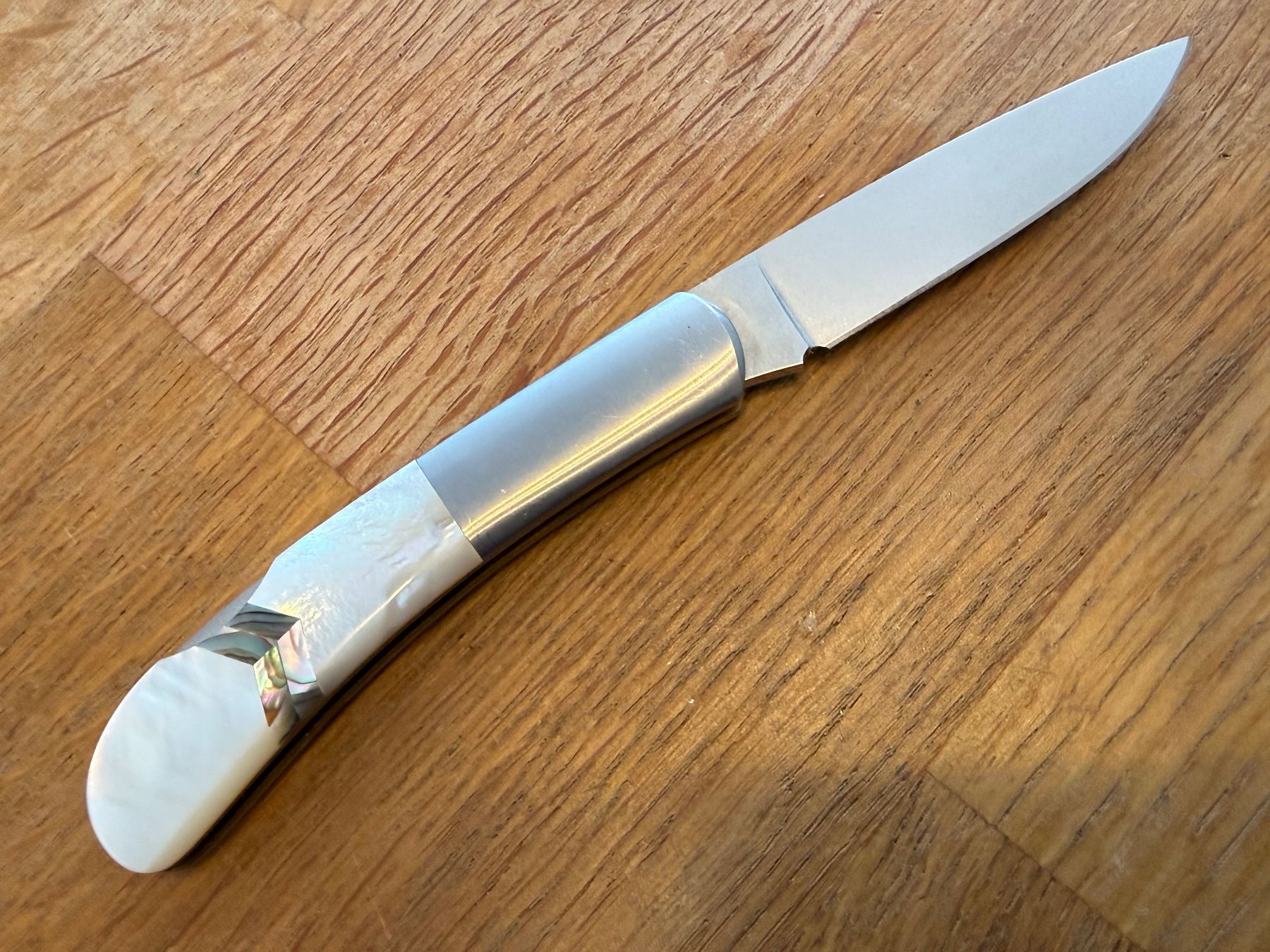 Coltelli tascabile: MOKI Klappmesser mit Perlmuttgriff - Top Zustand! – Nuovo (secondo la descrizione) da Goldach venduto da Messerguru 4