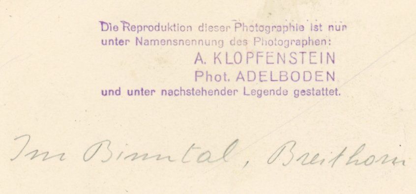 Cartoline postali: Binntal   VS   mit Breithorn  -   Photo-AK – Usato da Brig venduto da Valcards54 1