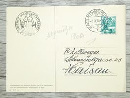 TR107 Carte Postale + Timbre Suisse 1946