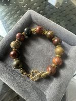 Armband aus Red Creek Jaspis Perlen 