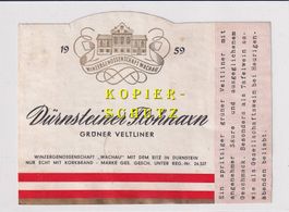 Etikette - Dürnsteiner Flohhaxn 1959 (Grüner Veltliner) /bd