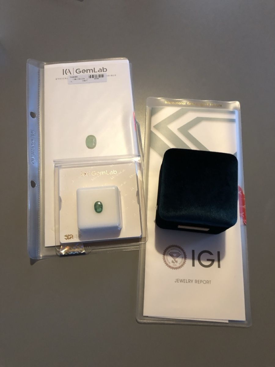 Anhänger: Smaragd mit Zertifikat – Neu und originalverpackt aus Bolken von Romeo80 2