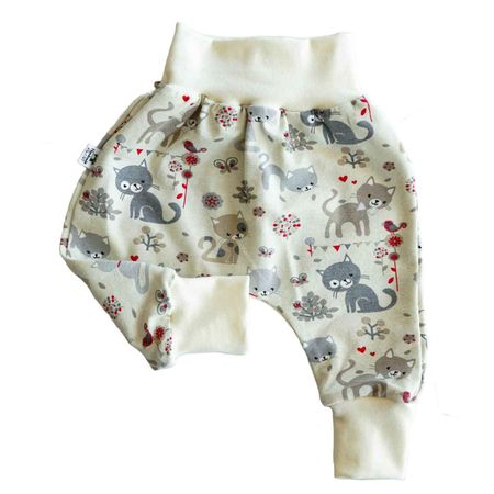 Unisex Pumphose mit Süssen Katzen - Gr. 62/68 - NEU