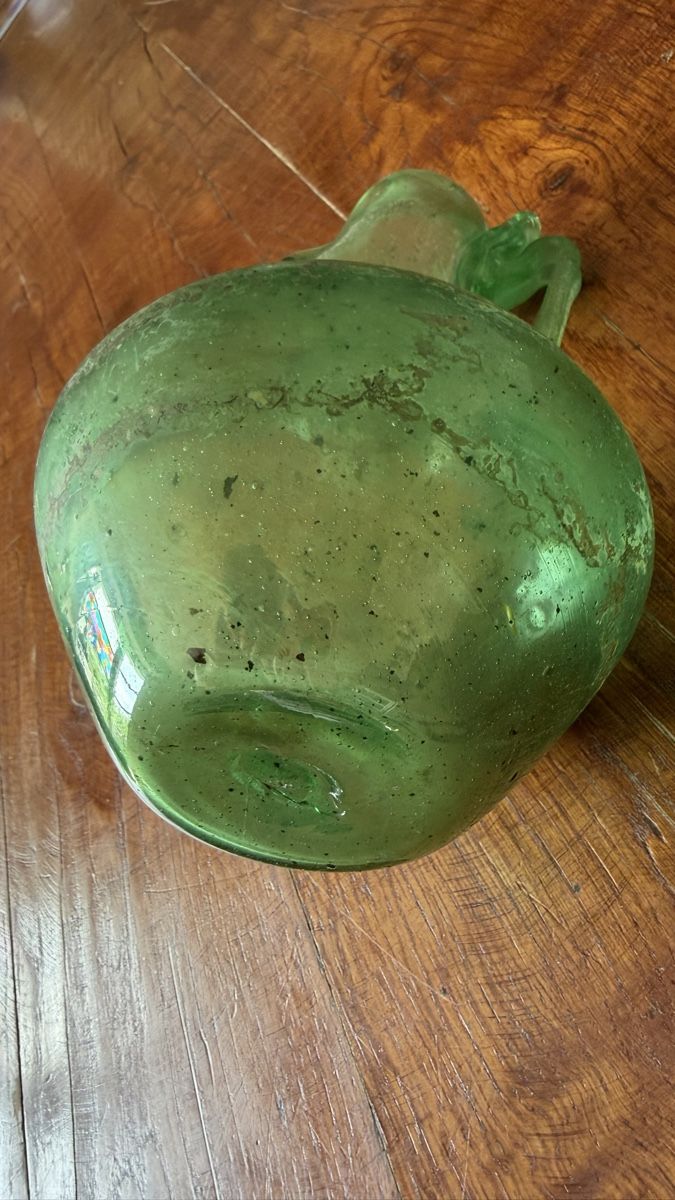 Murano Caraffe: Murano scavo Kanne grün – Usato da Riedholz venduto da Frettchen63 5
