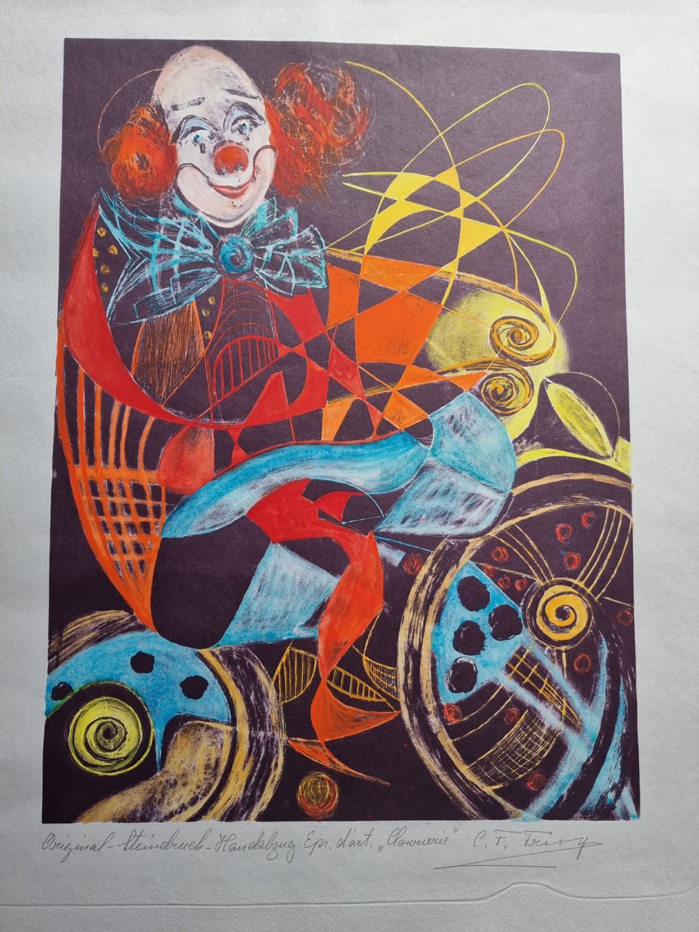 Grafica & Litografie: Cathrin Flückiger Linsi    Format 47 x 64 cm – Usato da Gersau venduto da kunst-online 1