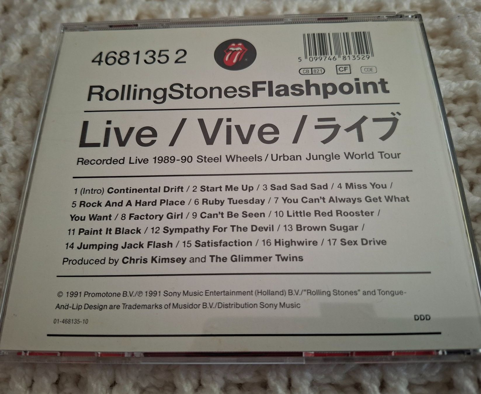 CD: Rolling Stones CD, Flashpoint live – Usato da Merenschwand venduto da lea61 1
