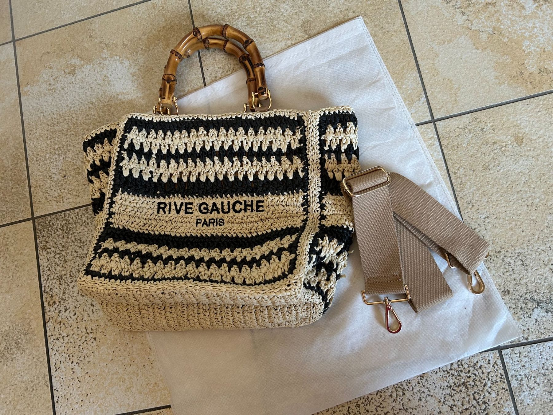 Sacs femmes: Sac Rive Gauche macramé et bambou – Neuf (Voir description) à Porrentruy par Craps1 9
