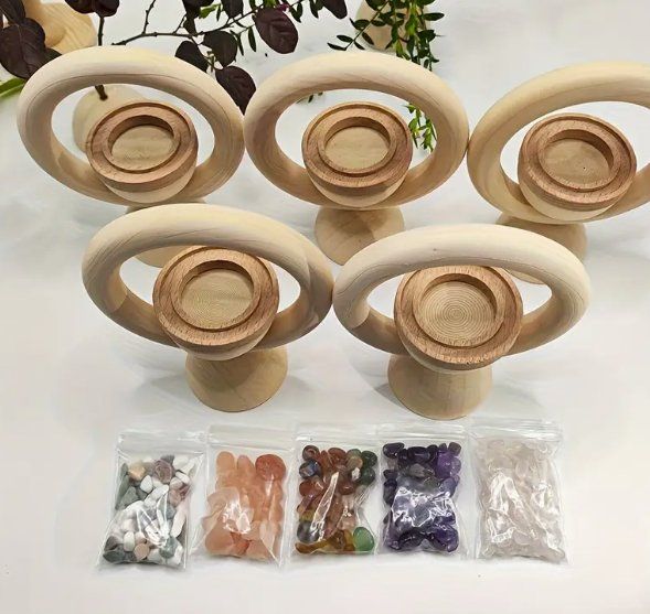 Diffusori di oli essenziali: Holz Aroma Diffuser mit Kristallstein - Neu! – Nuovo e nell'imballaggio originale da Olten venduto da FloraAroma 2