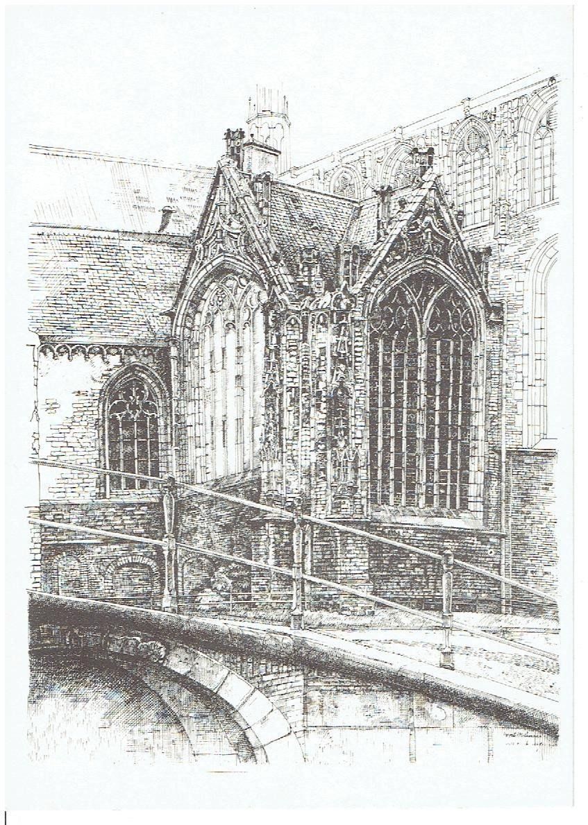 Ansichtskarten: Delft  Achterzijde Oude Kerk – Gebraucht aus Flims - Dorf von Stagediver