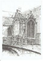 Delft  Achterzijde Oude Kerk